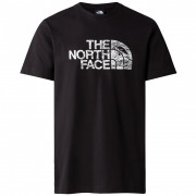 The North Face M S/S Woodcut Dome Tee férfi póló fekete