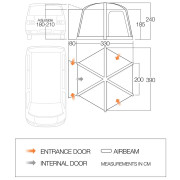 Elősátor Vango Airhub Hexaway II Low