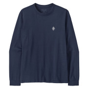 Patagonia M's L/S MW Hut Tripper Skyline T-Shirt férfi póló kék New Navy