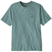 Patagonia Men's Boardshort Logo Pocket Responsibili-Tee férfi póló kék Blue Sage