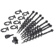 Bo-Camp Screw pegs set 8 pcs sátorcövek készlet sötétszürke Grey