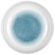 Brunner Deep plate - fehér/kék tányér fehér/kék