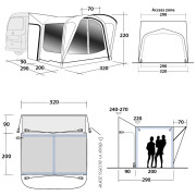 Outwell Parkville 200SA Tall elősátor