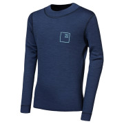 Sensor Merino DF Logo Up Deep Blue gyerek funkcionális felső sötétkék Deep Blue
