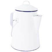 Bo-Camp Tea kettel enamel kanna fehér/kék white/blue