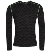 Zulu Merino 240 Long férfi funkcionális póló fekete/zöld Black/Green