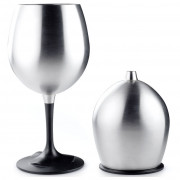 Pohár GSI Outdoors Glacier Stainless Red Wine Glass ezüst
