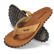 Gumbies Vegovert Tan flip-flop