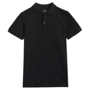 4F Polo Shirt M614 gyerek póló fekete DEEP BLACK