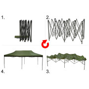 Cattara 3 x 6m Waterproof rendezvénysátor