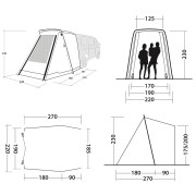 Outwell Sand Van elősátor