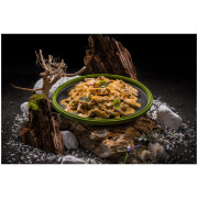 Adventure Menu Tücsökfehérje penne csirkehússal, kreol krémes mártásban szárított étel