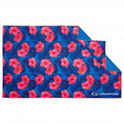 Gyorsan száradó törülköző LifeVenture Printed SoftFibre Trek Towel rózsaszín/kék