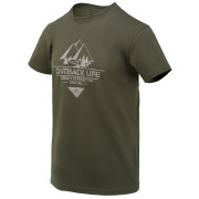 Helikon-Tex T-Shirt (Outback Life) férfi póló zöld Taiga Green