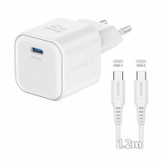 Swissten Swissten GaN adapter 1× USB-C 35 W + USB-C adatkábel 1,2 m adapter