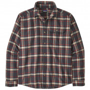 Patagonia Fjord Flannel Shirt férfi ing fekete/piros