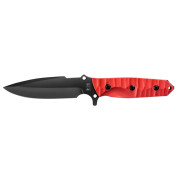 TB OUTDOOR Maraudeur Survival Knife G10 Smooth kés piros