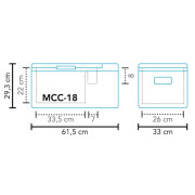 Mestic Compressor MCC-18 AC/DC kompresszoros hűtőláda