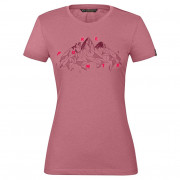 Női póló Salewa Geometric Dry W T-Shirt rózsaszín