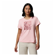 Columbia Parsons Point™ SS Scoop Tee női póló rózsaszín Pink Sand Heather, Canopy View
