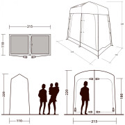 Outwell Seahaven Comfort Station Double tároló és konyhasátor