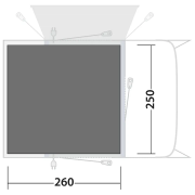 Outwell Footprint Talladega Air talajtakaró