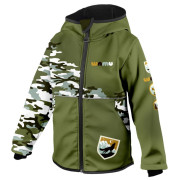 WAMU Khaki gyerek softshell kabát khaki KHAKI