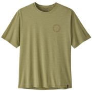 Patagonia Men's Capilene Cool Daily Shirt - Spoke Stencil férfi póló zöld Gumtree Green - Light Gumtree Green X-Dye