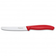 Zöldségvágó kés Victorinox kerekített markolattal piros