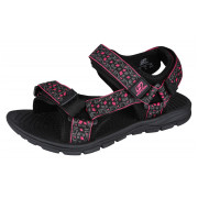 Dámské sandály Hannah Feet (cube) fekete/rózsaszín