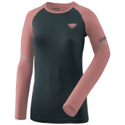 Dynafit Alpine Pro W L/S Tee női póló fekete/rózsaszín blueberry MOKAROSA/6240