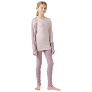 Helly Hansen Jr Lifa Merino Midweight Set Purple Clay gyerek funkcionális szett