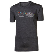 Progress Hrutur Yak férfi funkcionális póló szürke šedý melír