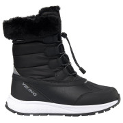 Viking Outdoor Footwear Equip Warm WP Zip Black/Granite gyerek téli cipő fekete/szürke Black/Granite
