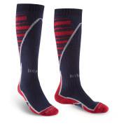 Bridgedale Ski Midweight+ férfi térdzokni sötétkék navy/red/042