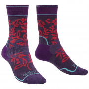 Női zokni Hike MW MP Boot Women's sötétlila/rózsaszín