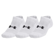 Under Armour Unisex Tc 3Pk No Show zokni szett fehér White/White/Black