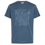 Icebreaker M 150 Tech Lite SS Tee Great Heights férfi funkcionális póló kék/szürke Dawn