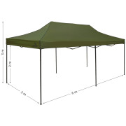 Cattara 3 x 6m Waterproof rendezvénysátor