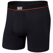 Saxx Non-Stop Stretch Cotton Boxer Brief Fly boxeralsó fekete