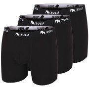 Zulu Bambus 210 6in 3-pack férfi boxer fekete black