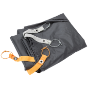 Big Agnes Footprint Copper Spur UL1 Bikepack talajtakaró sátorhoz fekete Asphalt