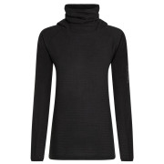 Icebreaker Wom Mer 400 RealFleece Grid Pulover Hood női pulóver fekete Black