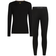 Icebreaker M 175 Everyday LS Crewe and Leggings Set férfi funkcionális szett fekete Black