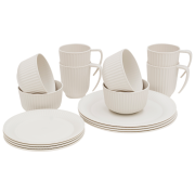 Outwell Delish 4 Person Dinner Set edénykészlet bézs Sandstone