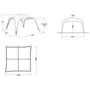 Outwell Wakefield Shelter L árnyékoló - kifeszített sátorponyva