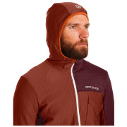 Ortovox Fleece Light Grid Hooded Jkt M férfi funkcionális pulóver