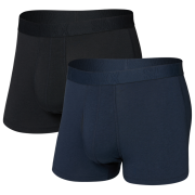 Saxx Droptemp Cooling Cotton Trunk Fly 2Pk boxeralsó fekete/kék dark ink/black