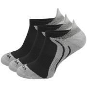 MOOA Bamboo Active Low 3-pack zokni szürke Grey/Grey