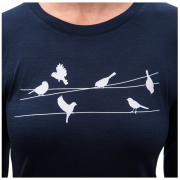 Sensor Merino Active Songbirds női technikai hosszú ujjú póló.